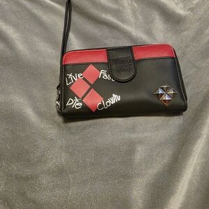 Black and Red Women's Clutch
